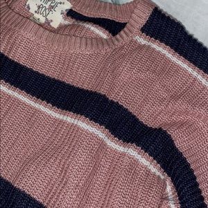 Cozy striped sweater